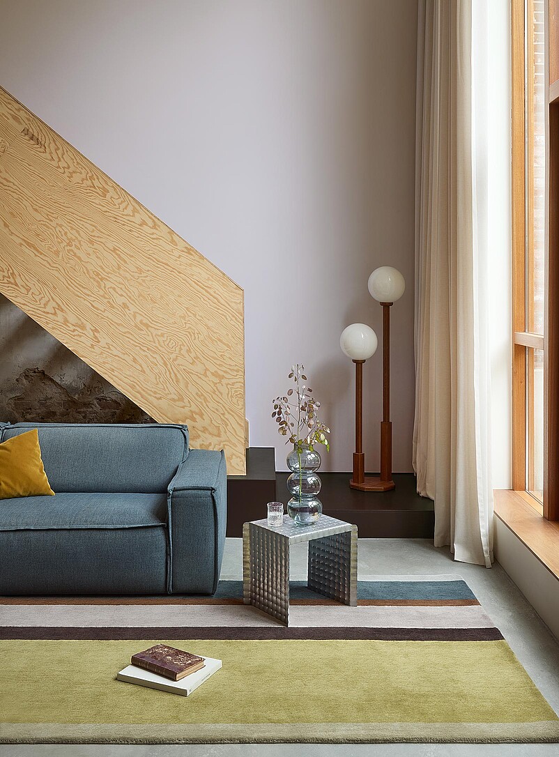 Decor linear retro wool rug See available sizes product image (primary)
