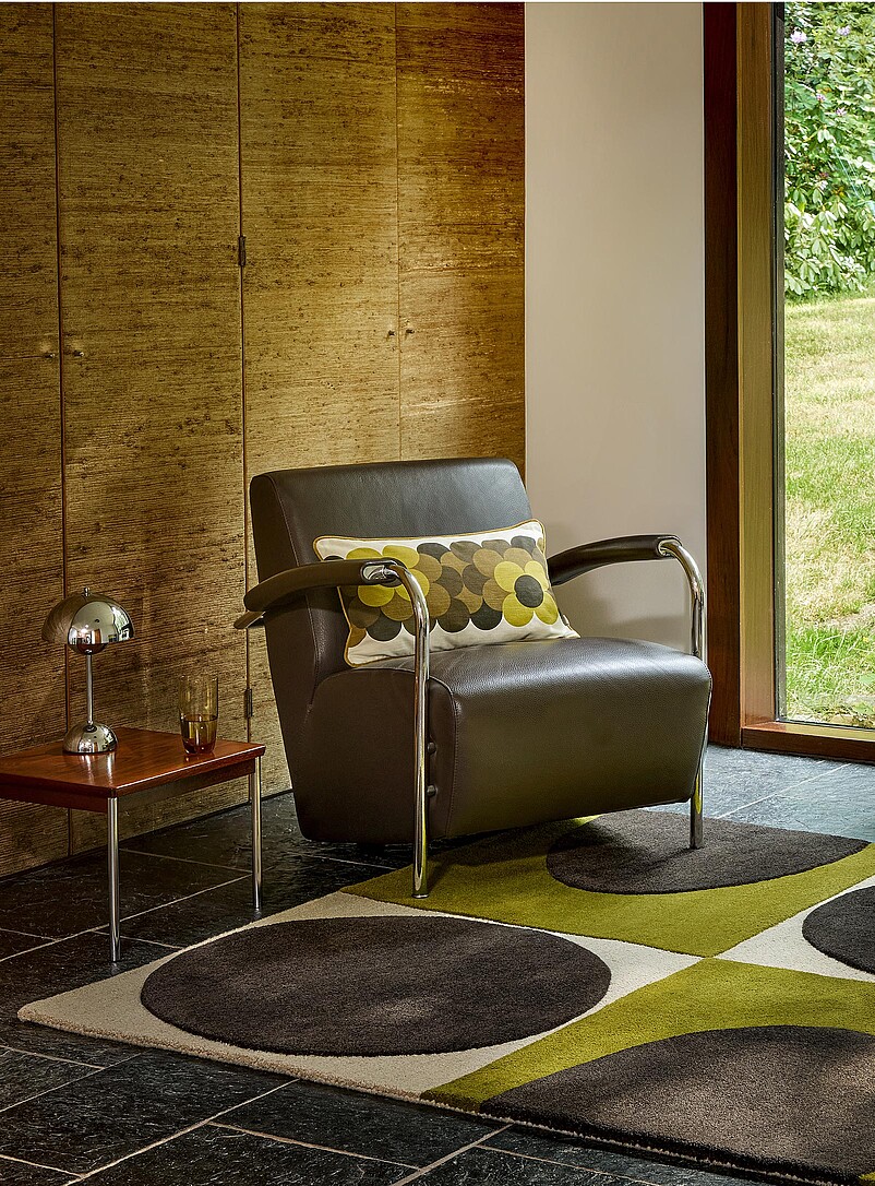 Spot square retro wool rug See available sizes product image (primary)