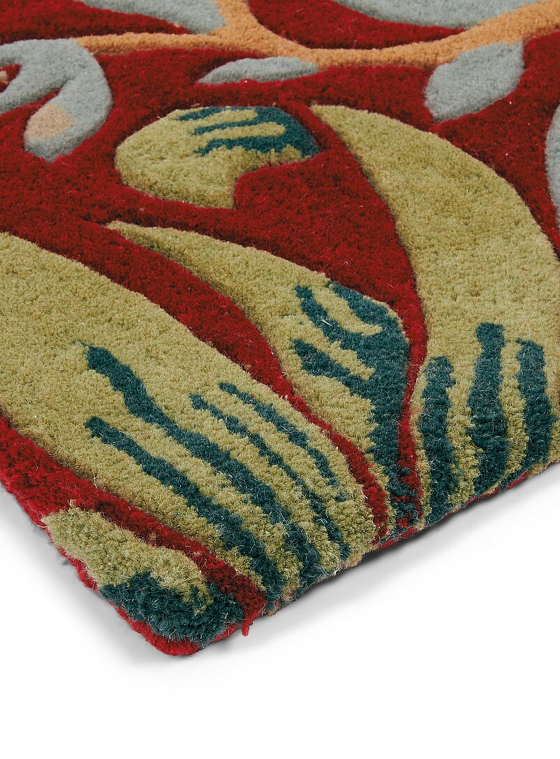Strawberry Thief crimson wool rug See available sizes product image 2