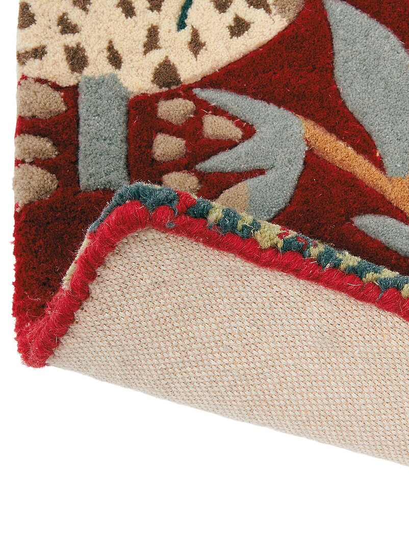Strawberry Thief crimson wool rug See available sizes product image 3