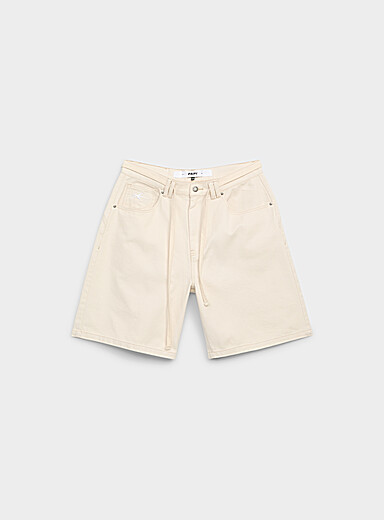 PAPI MTL: Le <i>jort</i> ample &agrave; cordon <b>Coupe ample</b> Ivoire - Beige cr&egrave;me pour homme