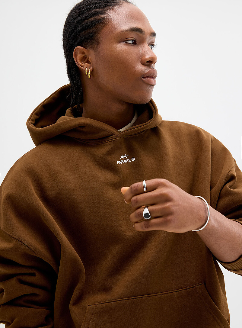 Embroidered logo oversized hoodie product image 2