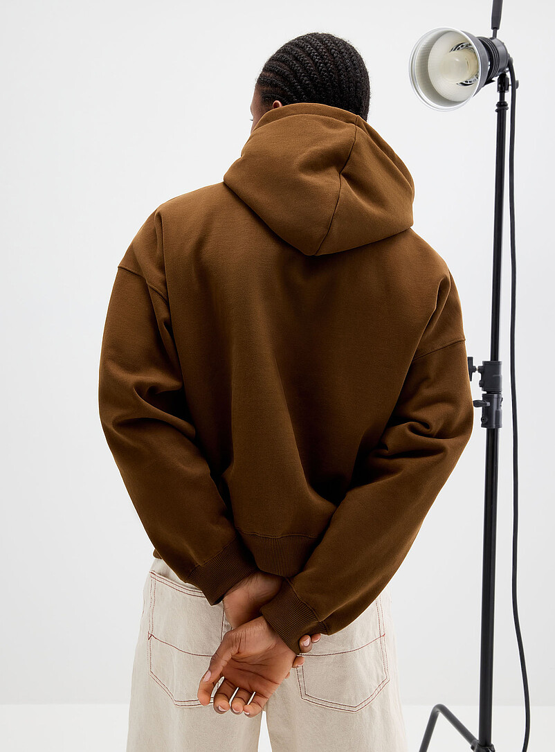 Embroidered logo oversized hoodie product image 3