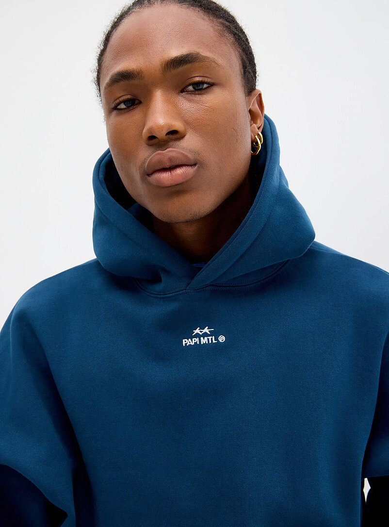 Embroidered Logo Oversized Hoodie