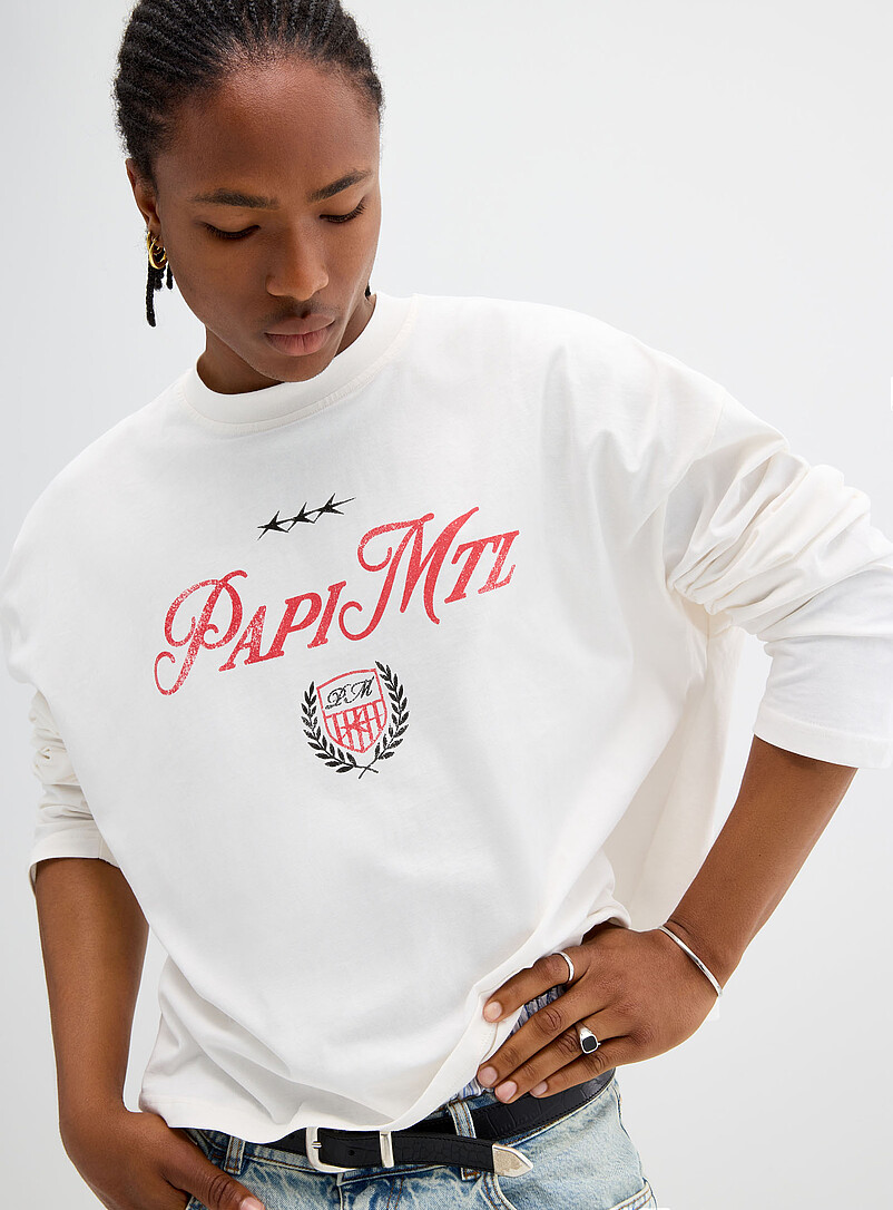 Crest print long-sleeve T-shirt product image 2