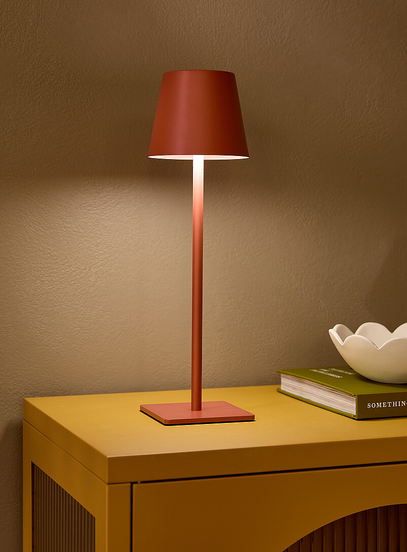 Simons Maison: La lampe de table tactile rechargeable &eacute;pur&eacute;e Noir
