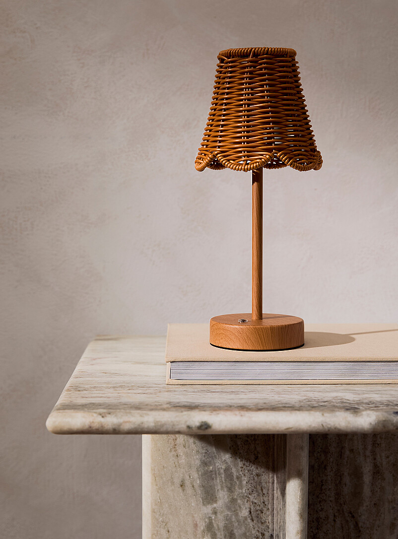 Rattan Effect Rechargeable Touch Table Lamp Simons Maison Simons rattan-effect-rechargeable-touch-table-lamp-simons-maison-simons