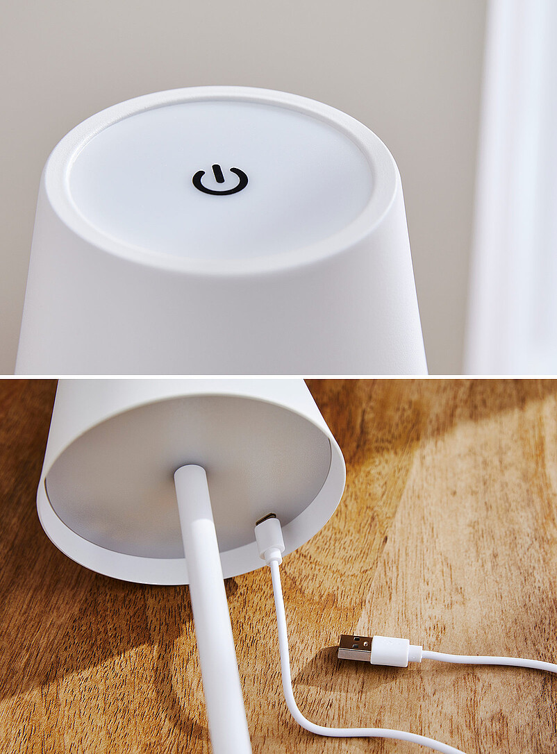 Sleek rechargeable touch table lamp product image 3