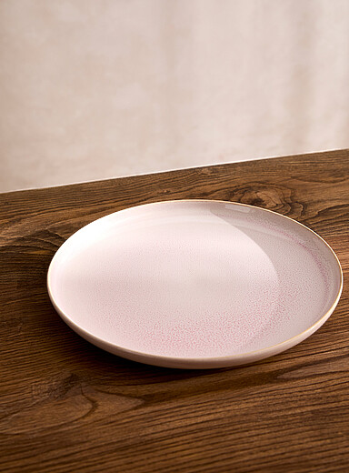 Simons Maison: La grande assiette mouchetures pastel Vert pistache - Menthe