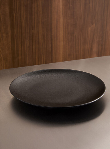 Large black plate