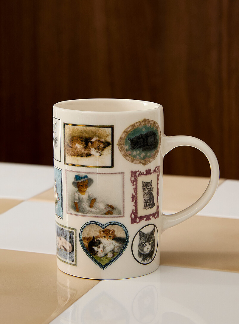 Kitten Vintage Frame Mug