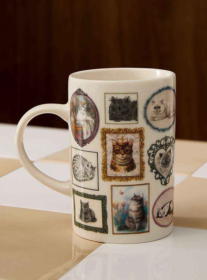 Kitten vintage frame mug product image 2