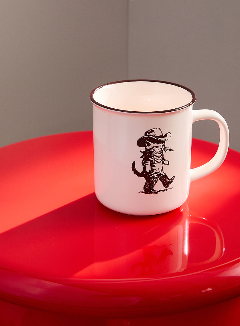 Western cat mug product image (primary)
