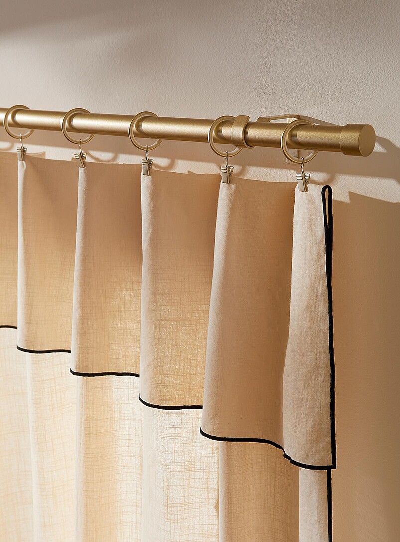 Adjustable golden curtain rod 67-340 cm product image (primary)