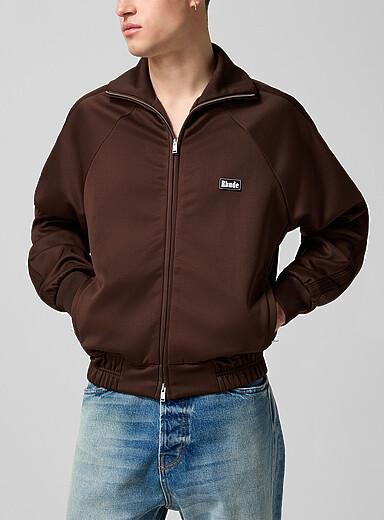 Rhude Brown Madera chocolate brown track jacket for men