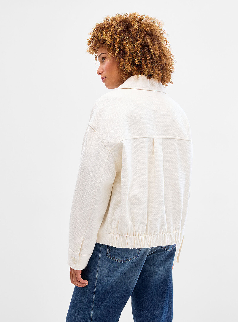 Flap pockets tweed overshirt | Contemporaine | Women's Jackets and
