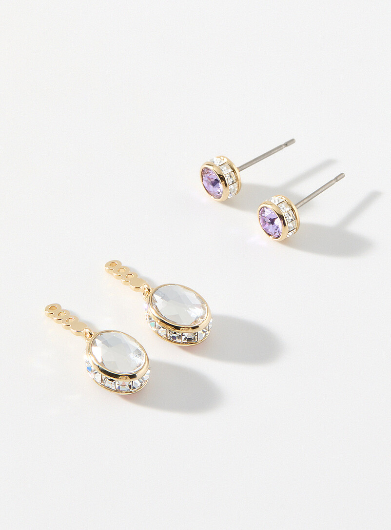 Swarovski: Les boucles d'oreilles Chroma Rose pour femme