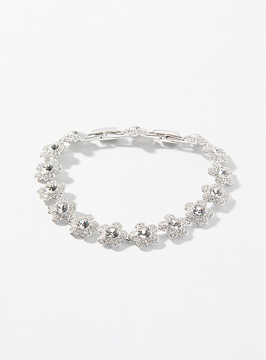 Le bracelet fleurs scintillantes