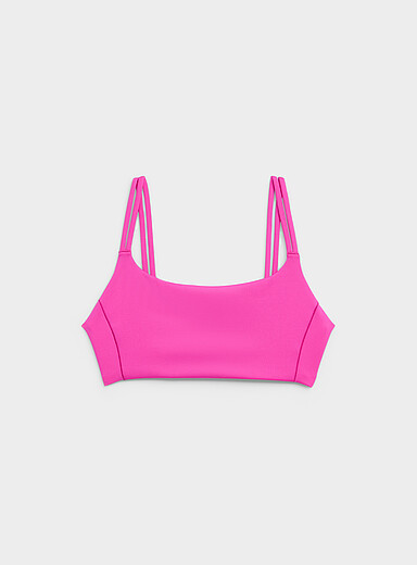 Pool Days D+ teal minimalist bralette