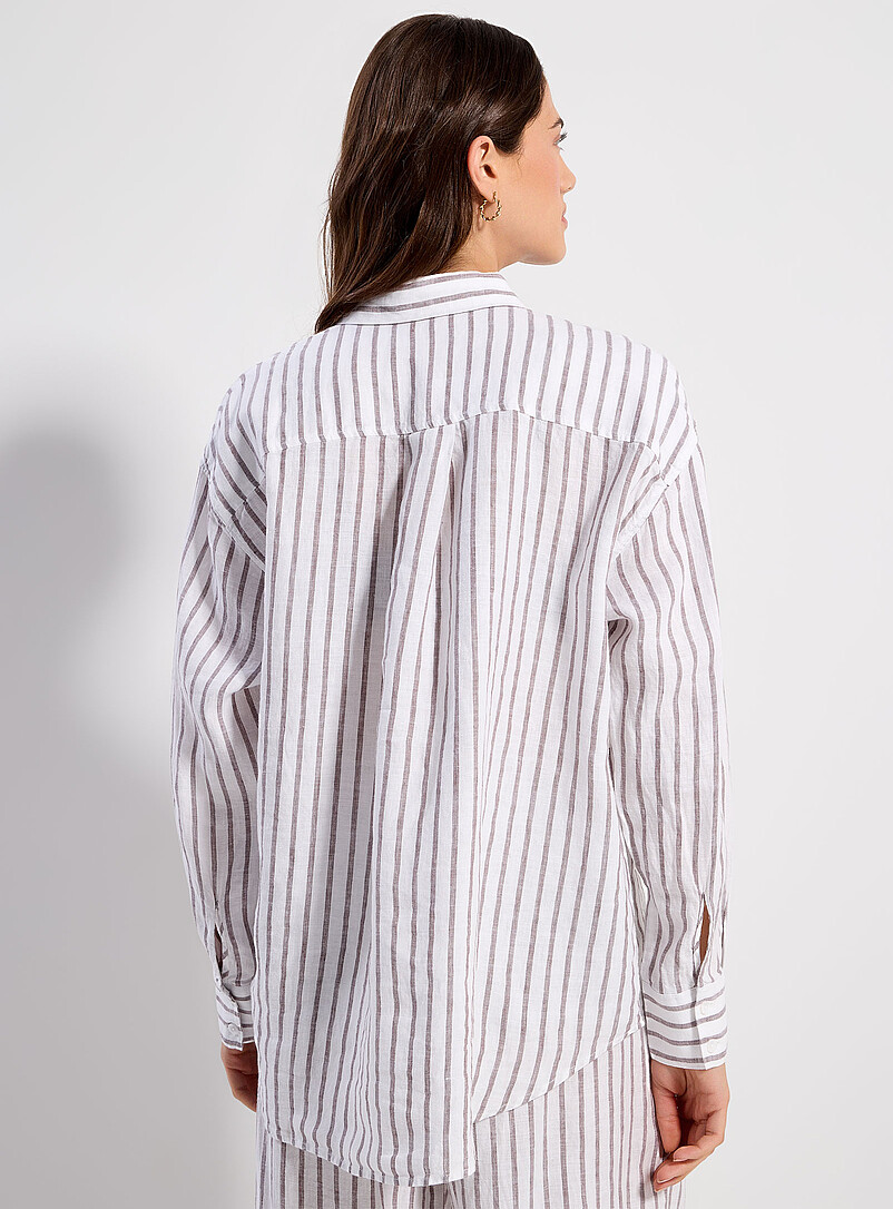 Loose striped linen shirt product image 3