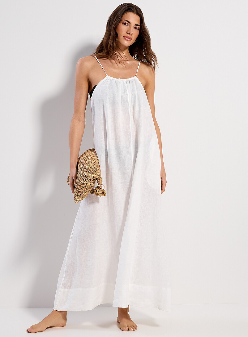 Leisure Pure Linen Maxi Dress