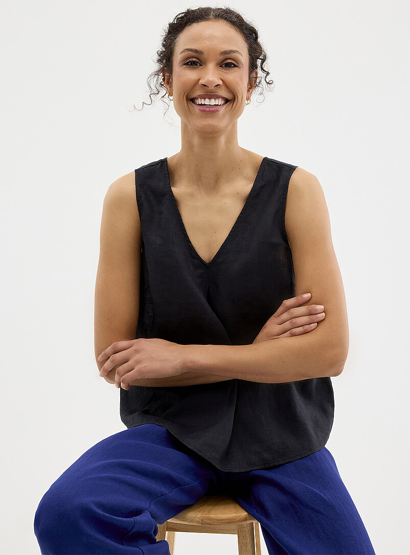 Pure Linen V-Neck Cami