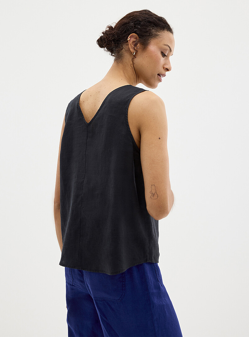 Pure linen V-neck cami product image 2