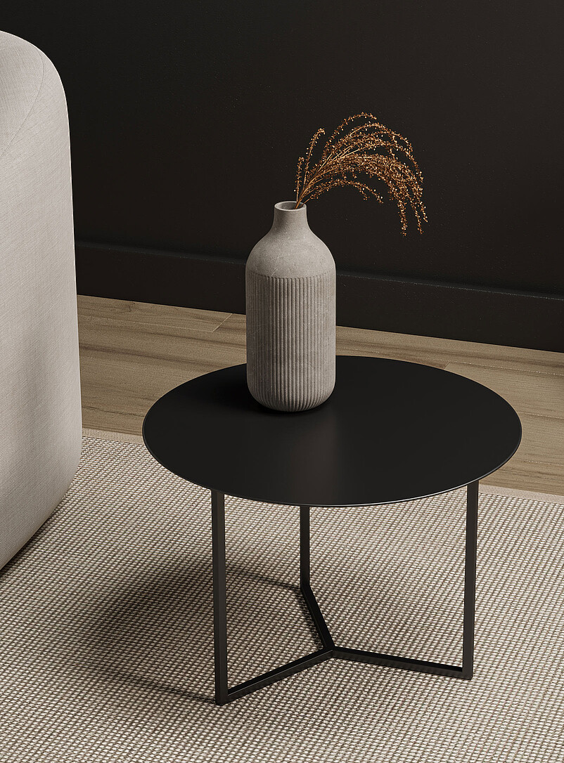 Baco I steel side table product image (primary)