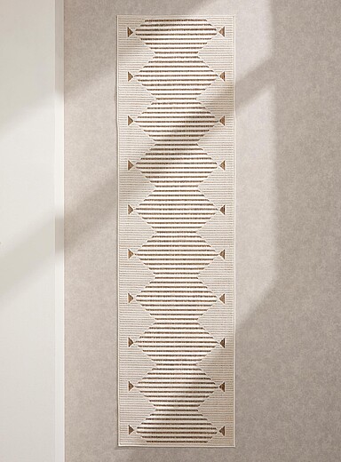 Simons Maison: Le tapis de couloir int&eacute;rieur et ext&eacute;rieur cadre dentel&eacute; Voir nos formats offerts Ivoire - Beige cr&egrave;me