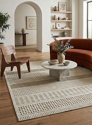 Alternating geometric patterns rug Indoor and outdoor See available sizes