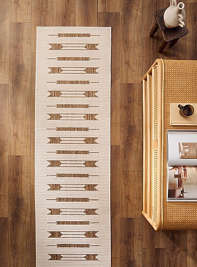 Beveled lines hallway runner See available sizes