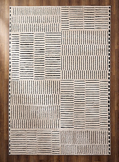 Le tapis lignes courtes modernes Voir nos formats offerts