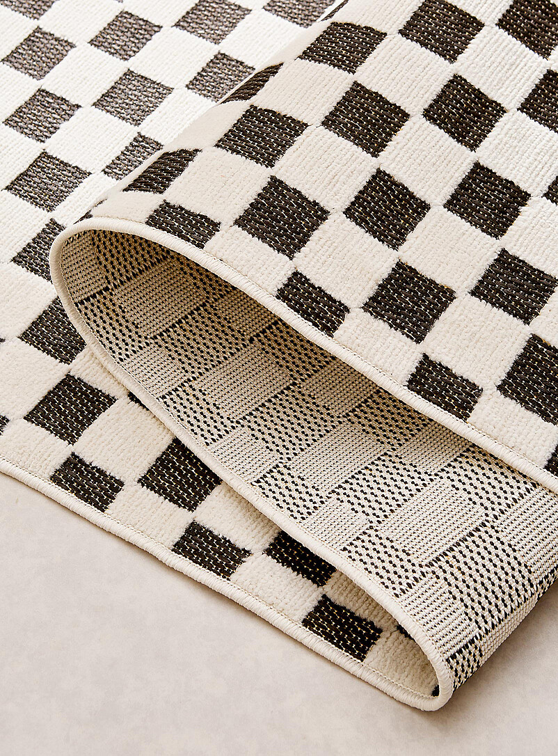 Micro-check indoor-outdoor rug See available sizes product image 3