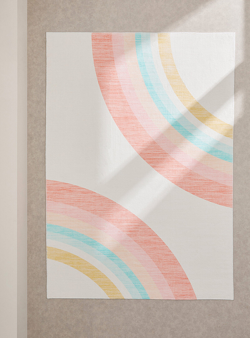 Pastel rainbows rug See available sizes product image 2
