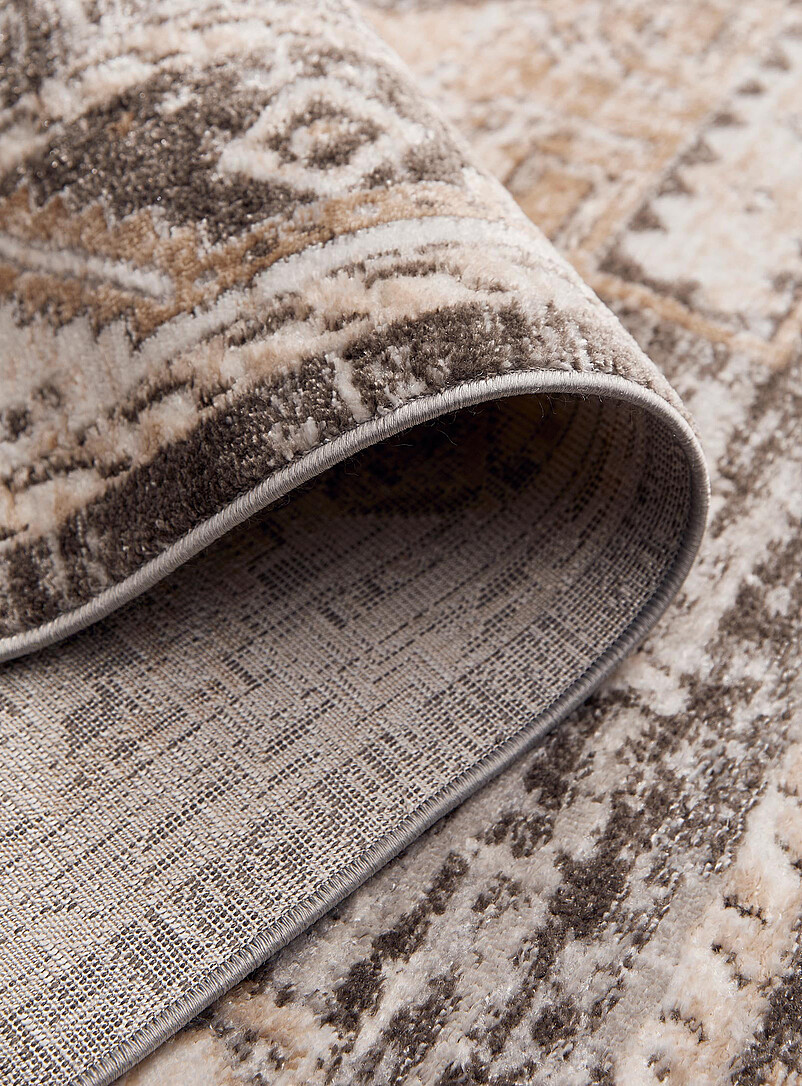 Ancient domes distressed brown rug See available sizes product image 3