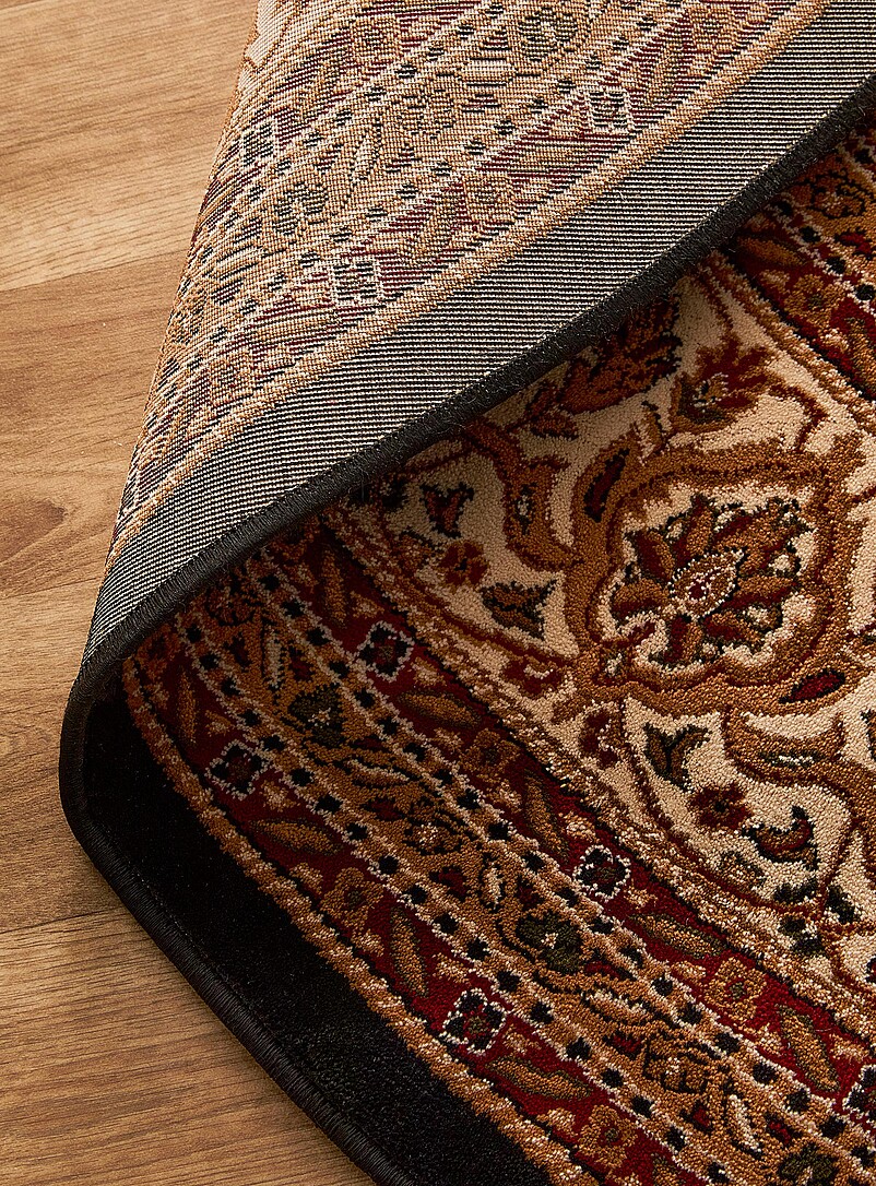 Stripes and micro-patterns round rug See available sizes product image 2