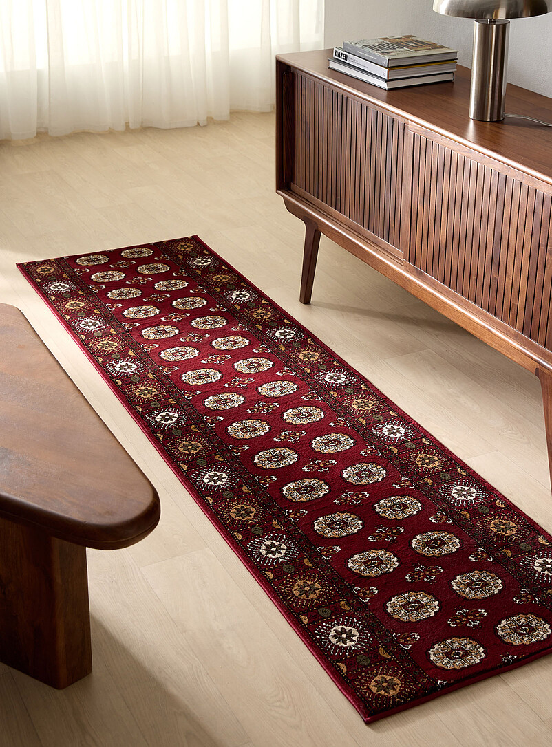 Floral mosaic Persian-style hallway rug See available sizes product image (primary)