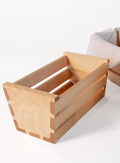 Wooden bread basket