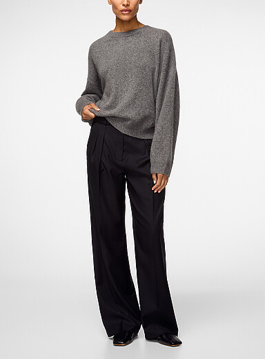 Loulou de Saison Grey Tristan yak-blend sweater for women