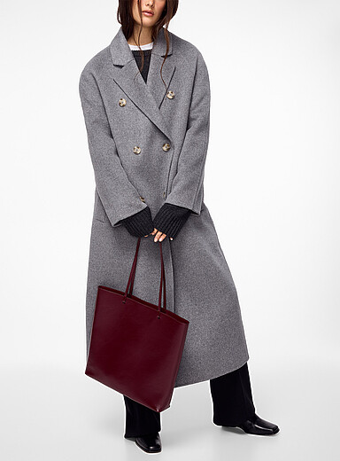 Irvin long wool-cashmere coat