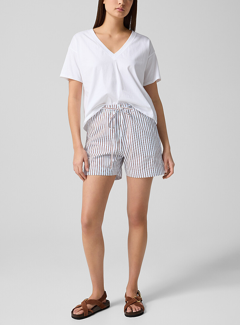 Lory Striped Poplin Short