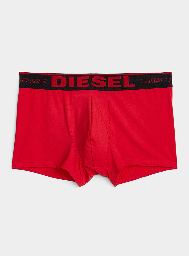 Diesel Red Colourful microfibre trunk for men