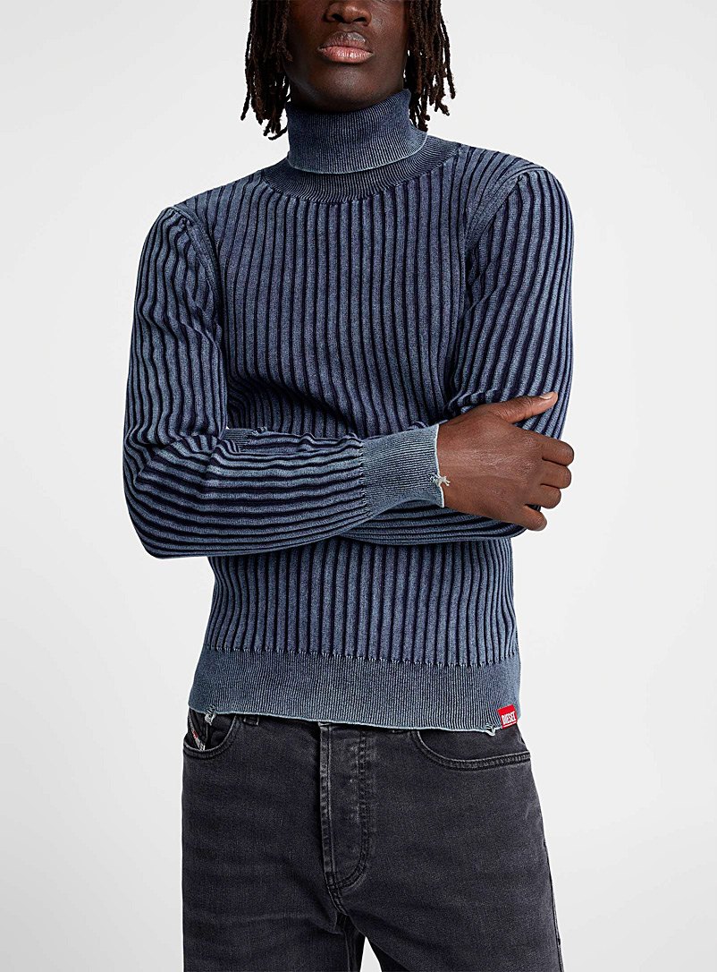 Cozy Rib Knit Collar Sweater - Hunter