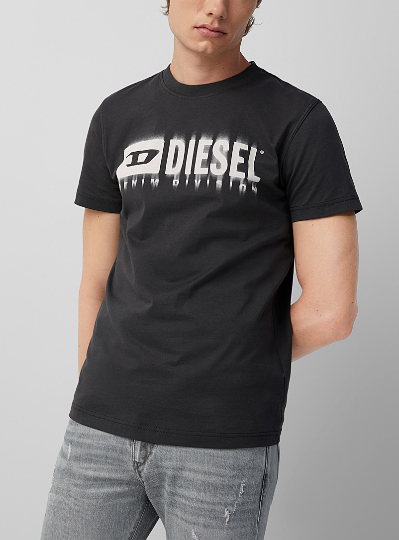 Diesel: Le t-shirt T-Diegor-L6 Noir pour homme