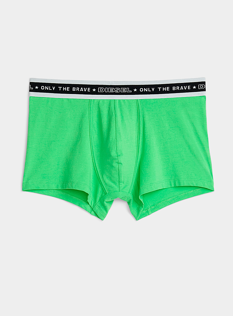 Diesel Green Contrast logo waist boxer brief for men