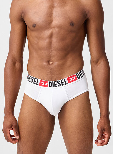 Le slip taille logo rouge Coton