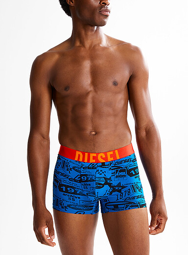 Diesel Patterned Blue 2.5" colourful-waist trunk for men