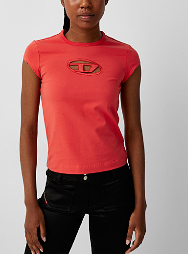 Diesel Red T-Angie top for women