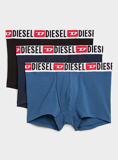 3" black/navy/blue trunks 3-pack