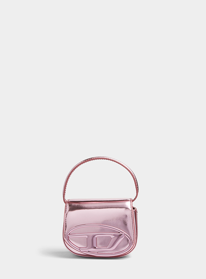 Diesel Pink 1DR logo small bag for women